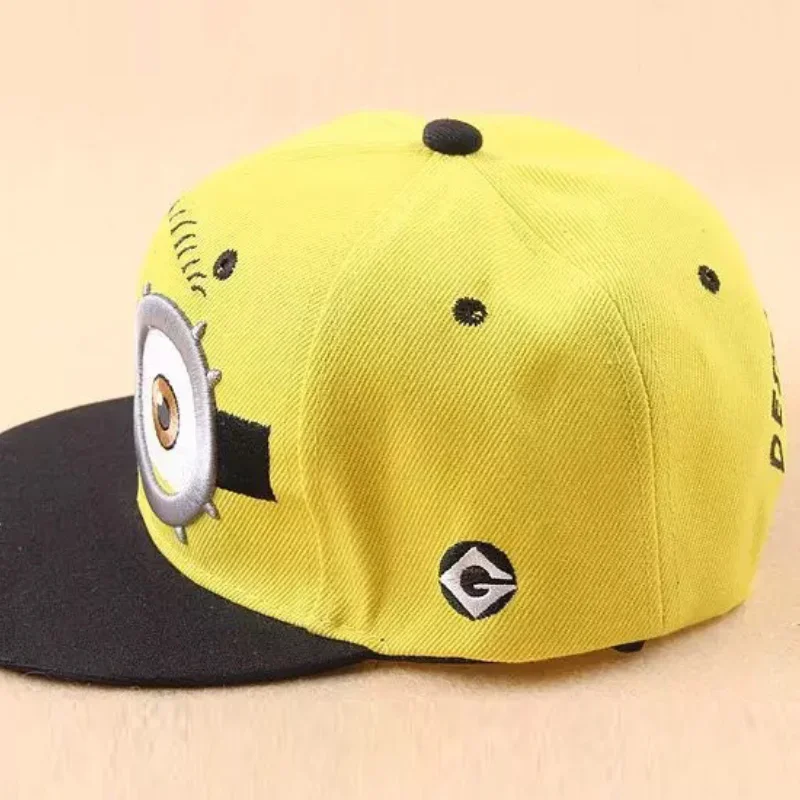 Visor Sun Hat - Minioned Baseballkappe, lustige Reise-Hip-Hop-Sonnenblenden, Kawaii-Hüte, Cartoon-gestickte