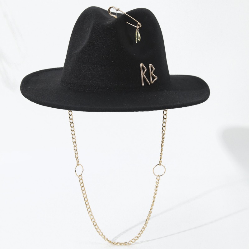 Fedora Hat Wool - Damen-Fedora-Hut aus Wollfilz der Marke RB