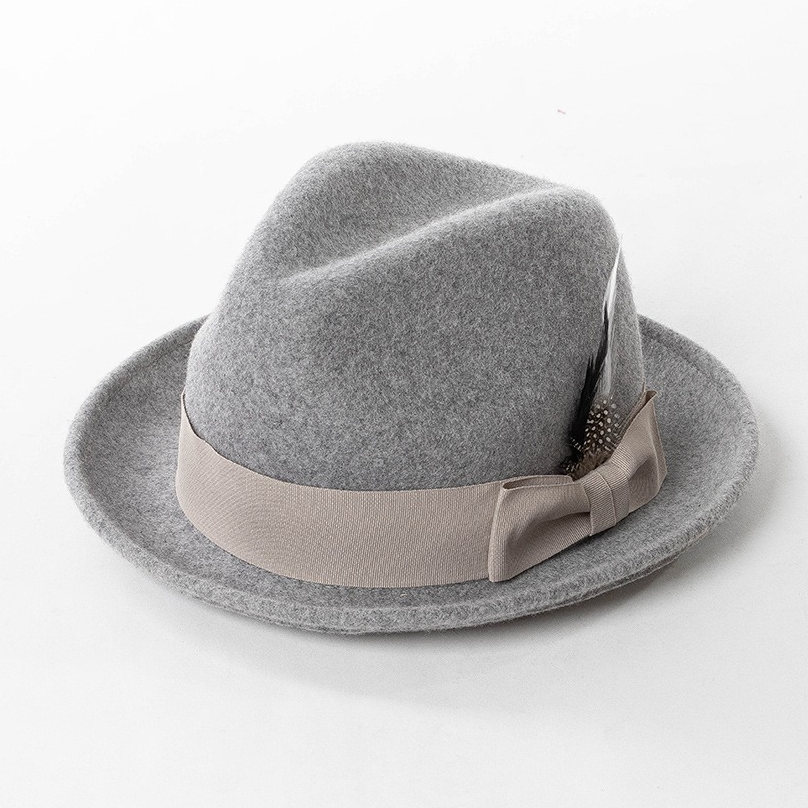Fedora Hat Wool - USPOP Winter-Fedora-Hut aus Wolle für Damen,