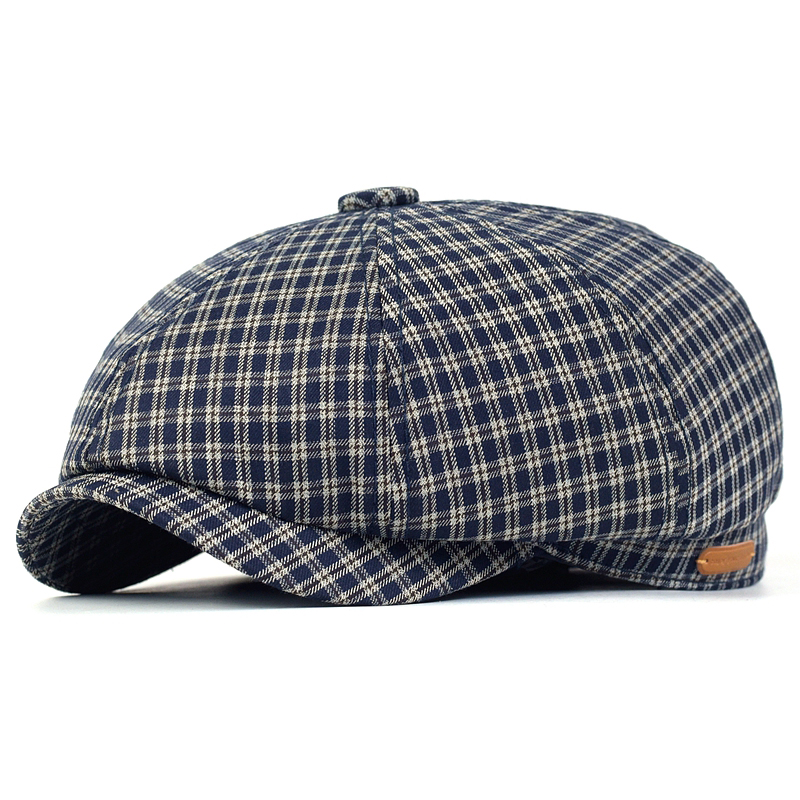 Newsboy Cap Ivy - Frühling Sommer Plaid Newsboy Cap Peaky