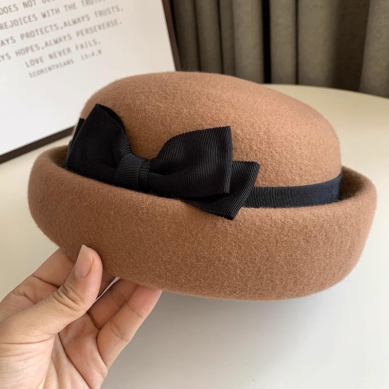 Beret French Wool - Mode Frauen 100 % Wolle Baskenmütze