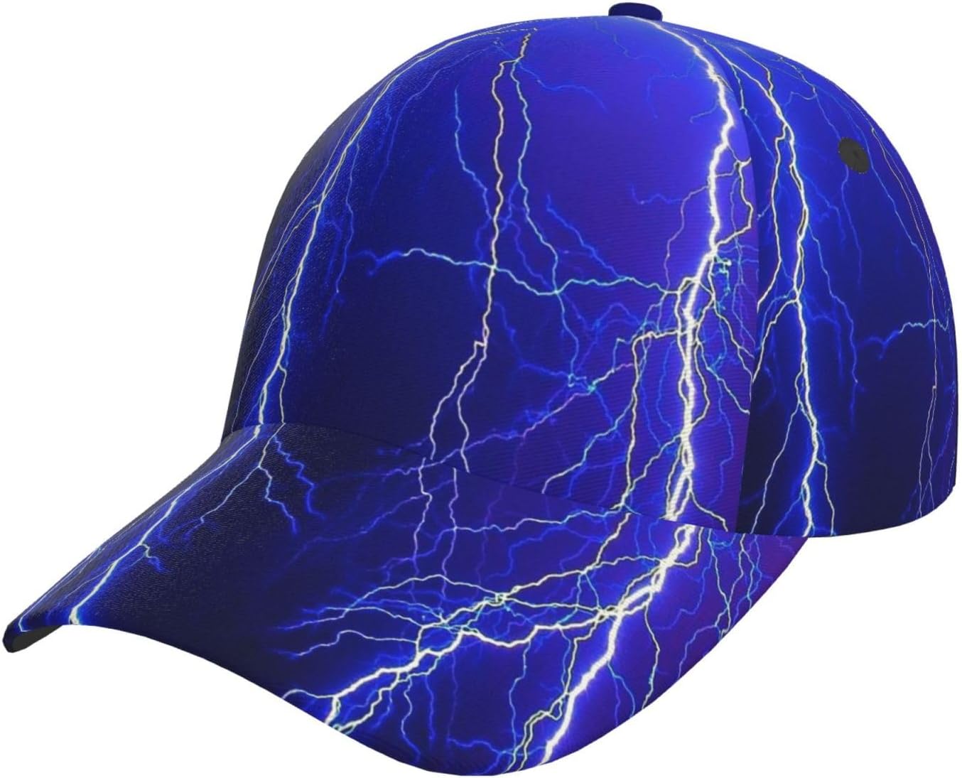 Golf Cap Dad - Lightning Thunder Storm Herren-Baseballmütze, lustige Papa-Mütze,