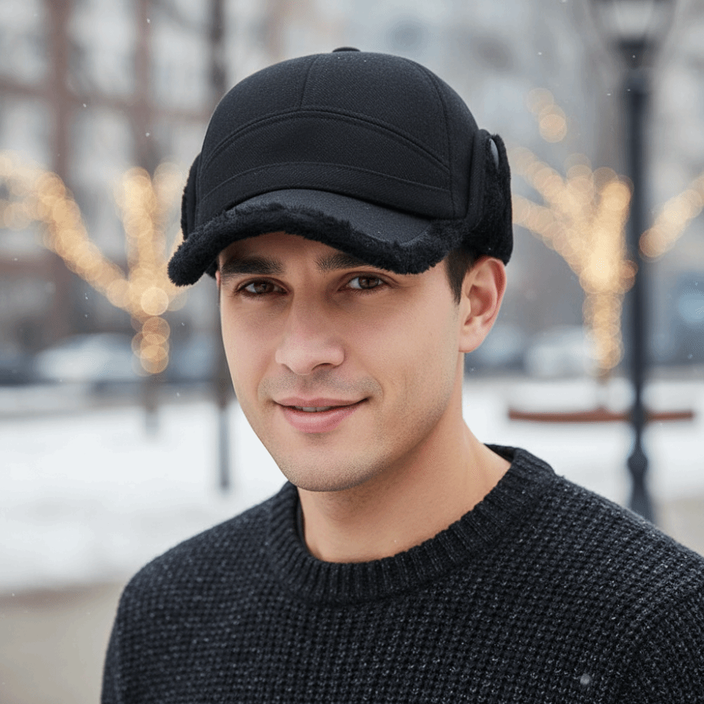 Trapper Hat Ear Flap - Warme Papa-Mütze, warme Winter-Trapper-Mütze, mit Fleece