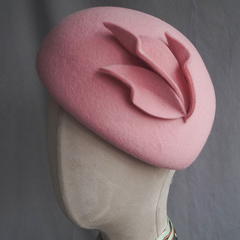 Beret French Wool - Französisch Stil Fascinator Hüte Teardrop Frauen