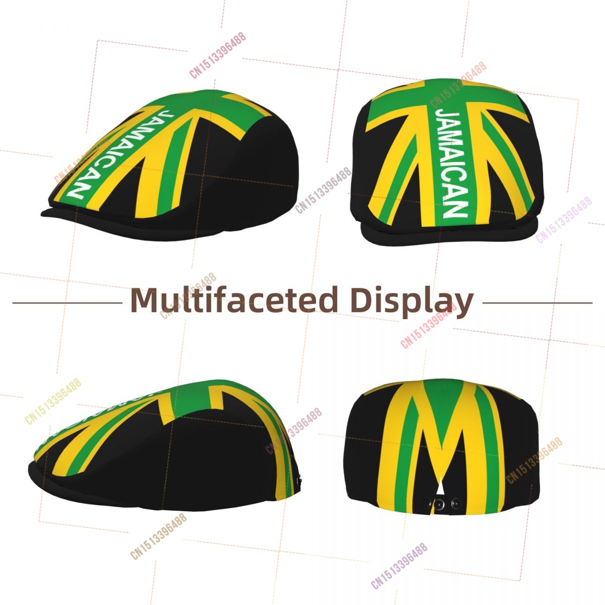 Jamaika UK Flagge Herren Damen – Newsboy Cap Ivy Bewertung und Preis
