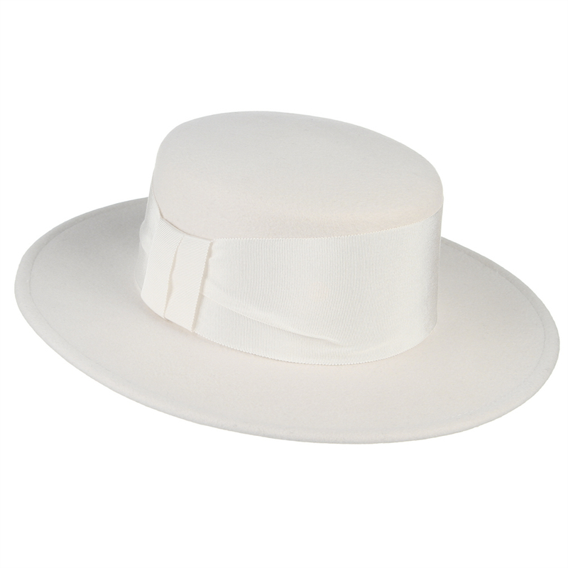 100% Wolle Weißer Herbst-Winte – Fedora Hat Wool Bewertung und Preis