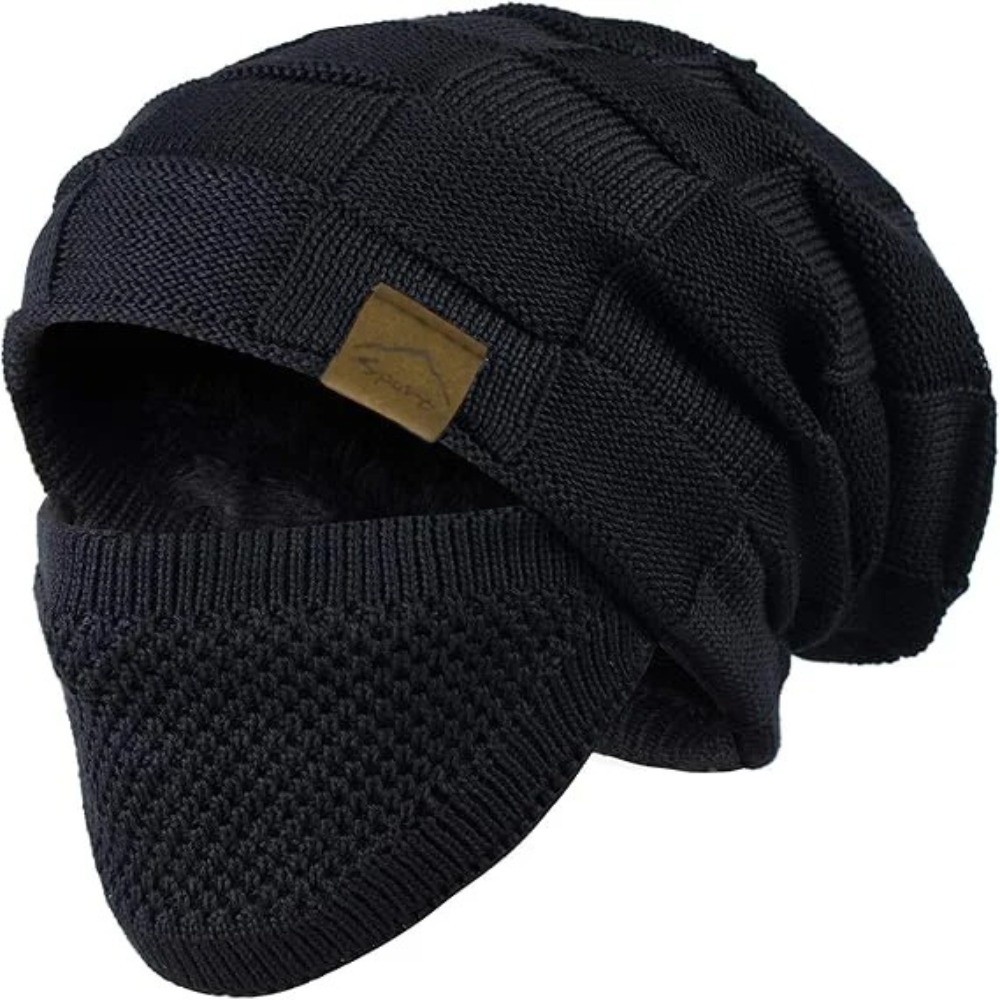 Übergroße Winter-Mütze Weich m – Beanie Cuffed Knit Bewertung und Preis