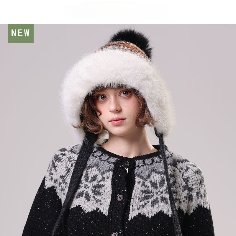 Damen Flauschige Strick-Trappe – Trapper Hat Ear Flap Bewertung und Preis