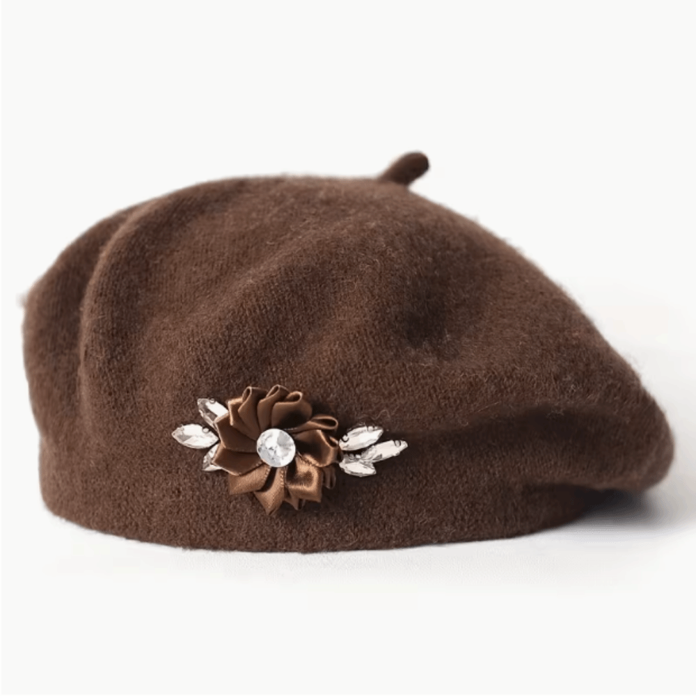 Modische Einfarbige Woll-Baske – Beret French Wool Bewertung und Preis
